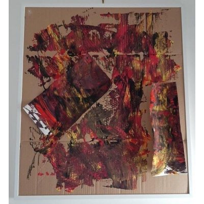 MIXED MEDIA SU TELA BY FEST ' FANTASIA ' dimensioni L 60 x H 70 cm.
