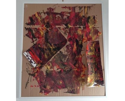MIXED MEDIA SU TELA BY FEST ' FANTASIA ' dimensioni L 60 x H 70 cm.