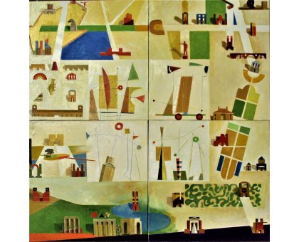 OLIO SU TELA SERGIO FRANZOSI ' SUITE 3 - 22 ' dimensioni L 100 x H 100 cm.