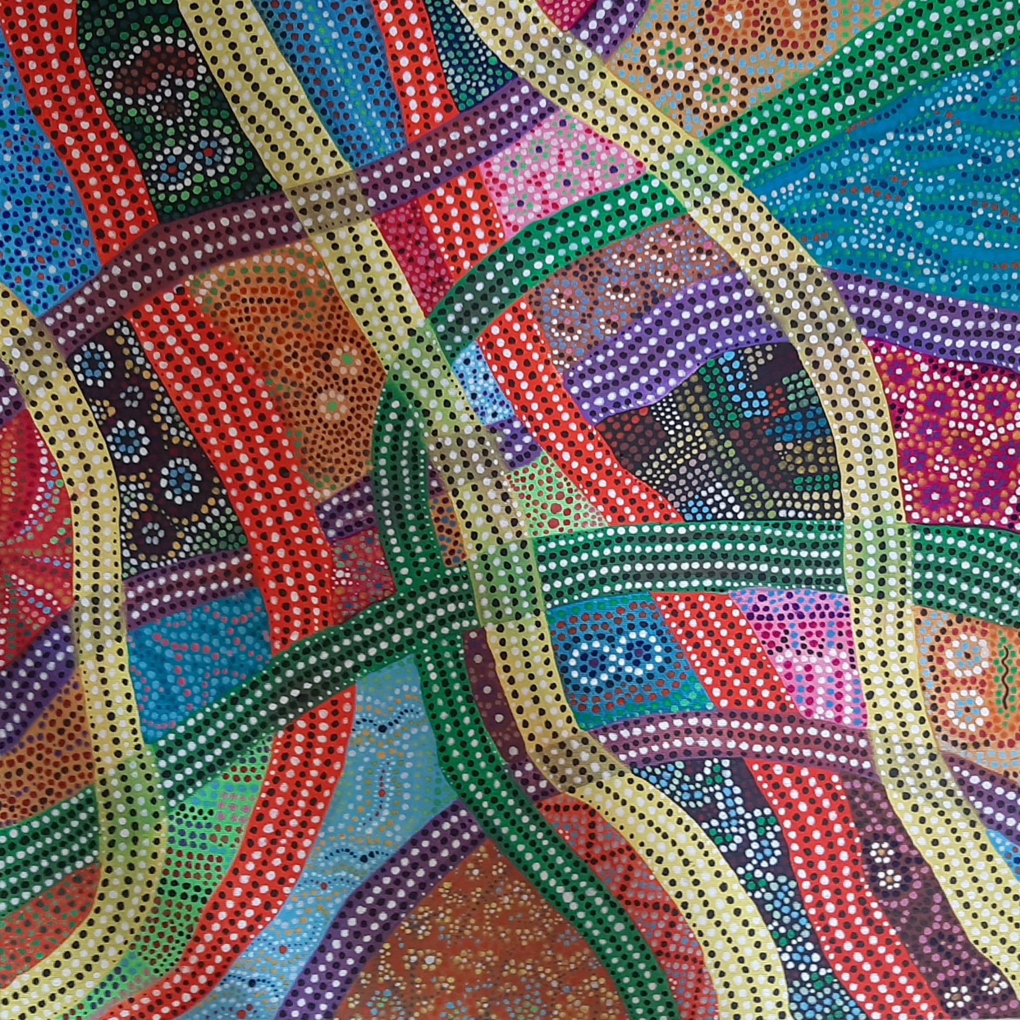 ACRILICO SU TELA  COSTANTINO GIOVINE ' 1 20 '  dimensioni L 60 x H 60 cm.