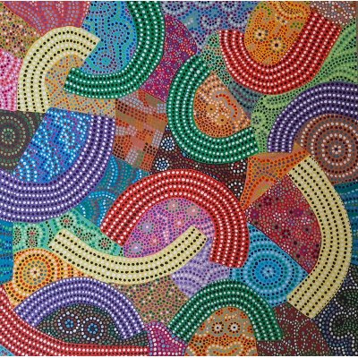 ACRILICO SU TELA COSTANTINO GIOVINE ' 21 40 ' dimensioni L 60 x H 60 cm.