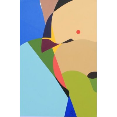 ACRILICO SU TELA GIORGIO SOAVE ' N. 4 - 22 ' dimensioni L 60 x H 90 cm.