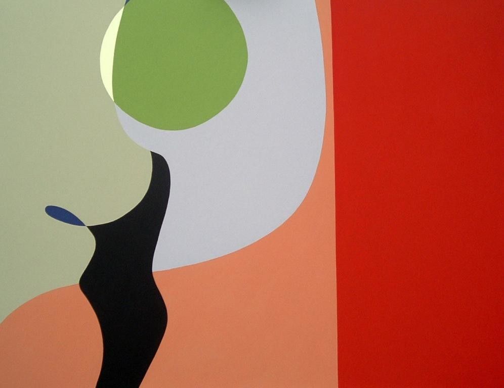 ACRILICO SU TELA  GIORGIO SOAVE ' PATTERN  N. 3 '  dimensioni L 70 x H 90 cm.
