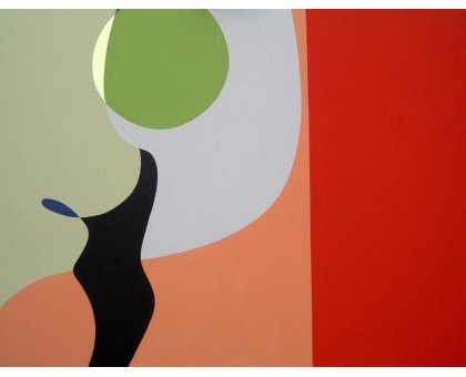 ACRILICO SU TELA GIORGIO SOAVE ' PATTERN N. 3 ' dimensioni L 70 x H 90 cm.