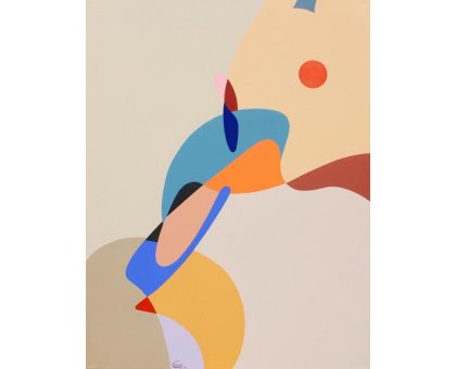 ACRILICO SU TELA GIORGIO SOAVE ' SCHEMETTERLINGE N. 2 ' dimensioni L 60 x H 80 cm.