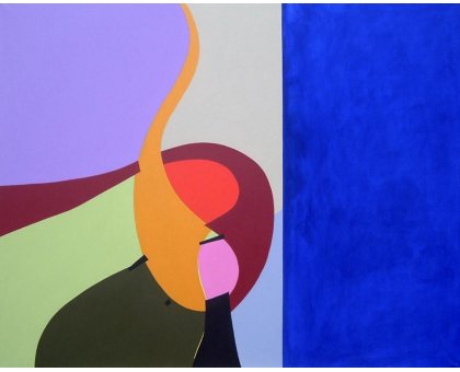 ACRILICO SU TELA GIORGIO SOAVE ' PATTERN N.2 ' dimensioni L 70 x H 90 cm.