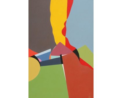 ACRILICO SU TELA GIORGIO SOAVE ' ABBEVERATOIO ' dimensioni L 60 x H 90 cm.