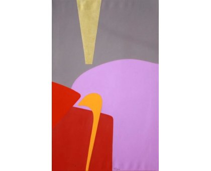 ACRILICO SU TELA GIORGIO SOAVE ' ASPETTANDO N.6 ' dimensioni L 50 x H 80 cm.