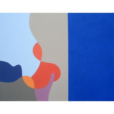 ACRILICO SU TELA GIORGIO SOAVE ' PATTERN N. 10 ' dimensioni L 70 x H 90 cm.