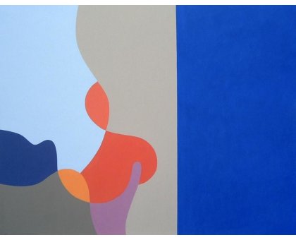 ACRILICO SU TELA GIORGIO SOAVE ' PATTERN N. 10 ' dimensioni L 70 x H 90 cm.