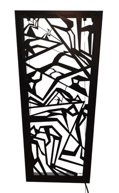 TAGLIO DI ACCIAIO  BANDINI ALESSIO ' ENDLESS TRAVEL '  dimensioni L 40 x H 80 cm.