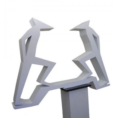 SCULTURA IN LEGNO BANDINI ALESSIO ' LOOK INSIDE ' dimensioni L 154 x H 110 x P 20 cm.