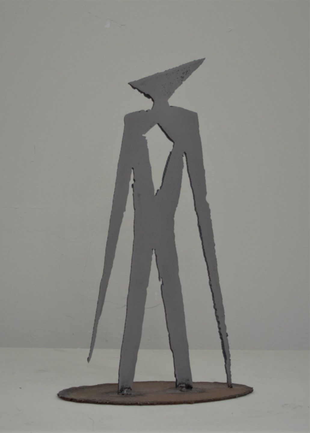 TAGLIO DI ACCIAIO  ALESSIO BANDINI ' ALIEN HEART '  dimensioni L 26 x H 40 cm.
