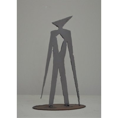 TAGLIO DI ACCIAIO ALESSIO BANDINI ' ALIEN HEART ' dimensioni L 26 x H 40 cm.