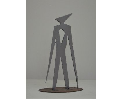 TAGLIO DI ACCIAIO ALESSIO BANDINI ' ALIEN HEART ' dimensioni L 26 x H 40 cm.