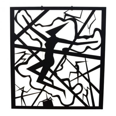 TAGLIO DI ACCIAIO BANDINI ALESSIO ' SOGNO DI DONNA ' dimensioni L 84 x H 82 cm.