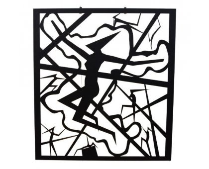 TAGLIO DI ACCIAIO BANDINI ALESSIO ' SOGNO DI DONNA ' dimensioni L 84 x H 82 cm.