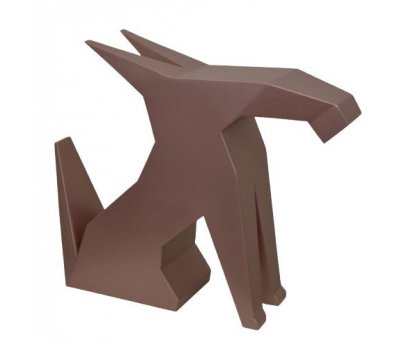 SCULTURA IN LEGNO BANDINI ALESSIO ' WATCH DOG ' dimensioni L 80 x H 65 cm.