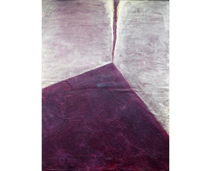 COLLAGE SU TAVOLA LUISA PINERI ' LA GRANDE MONTAGNA ' dimensioni L 29,5 x H 41,5 cm.