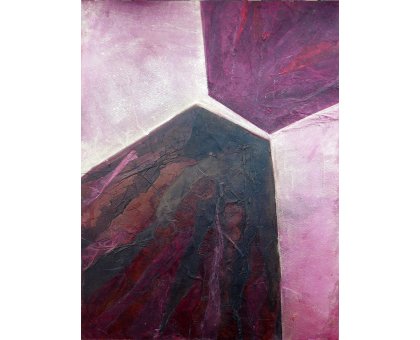 COLLAGE SU TAVOLA LUISA PINERI ' QUASI ' dimensioni L 29,5 x H 41,5 cm.