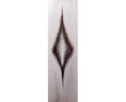 ACRILICO SU CARTONE LUISA PINERI ' RESPIRO 2 ' dimensioni L 20 x H 70 cm.