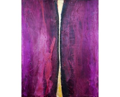 COLLAGE SU TAVOLA LUISA PINERI ' NON TOCCARMI ' dimensioni L 29,5 x H 41,5 cm.