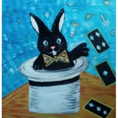 MIXED MEDIA SU TELA SIMONE SCHIAVO ' GIGETTO ' dimensioni L 50 x H 50 cm.