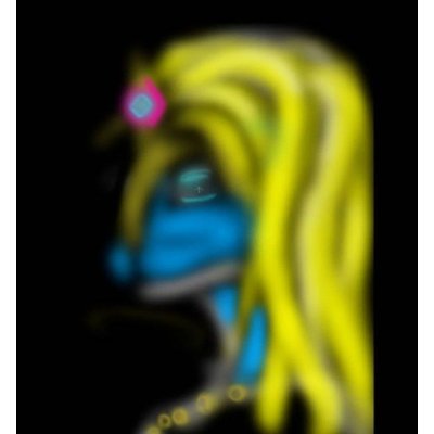 DIGITAL ART SIMONE SCHIAVO ' LA DONNA GATTO ' dimensioni L 50 x H 50 cm.