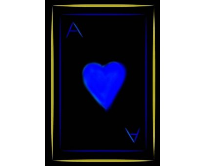 DIGITAL ART SIMONE SCHIAVO ' LA CARTA DA GIOCO ' dimensioni L 50 x H 50 cm.