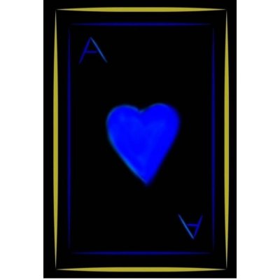 DIGITAL ART SIMONE SCHIAVO ' LA CARTA DA GIOCO ' dimensioni L 50 x H 50 cm.