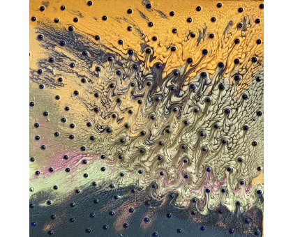 MIXED MEDIA BARBARA PECORARI ' CORAL LIFE ' dimensioni L 40 x H 40 cm.