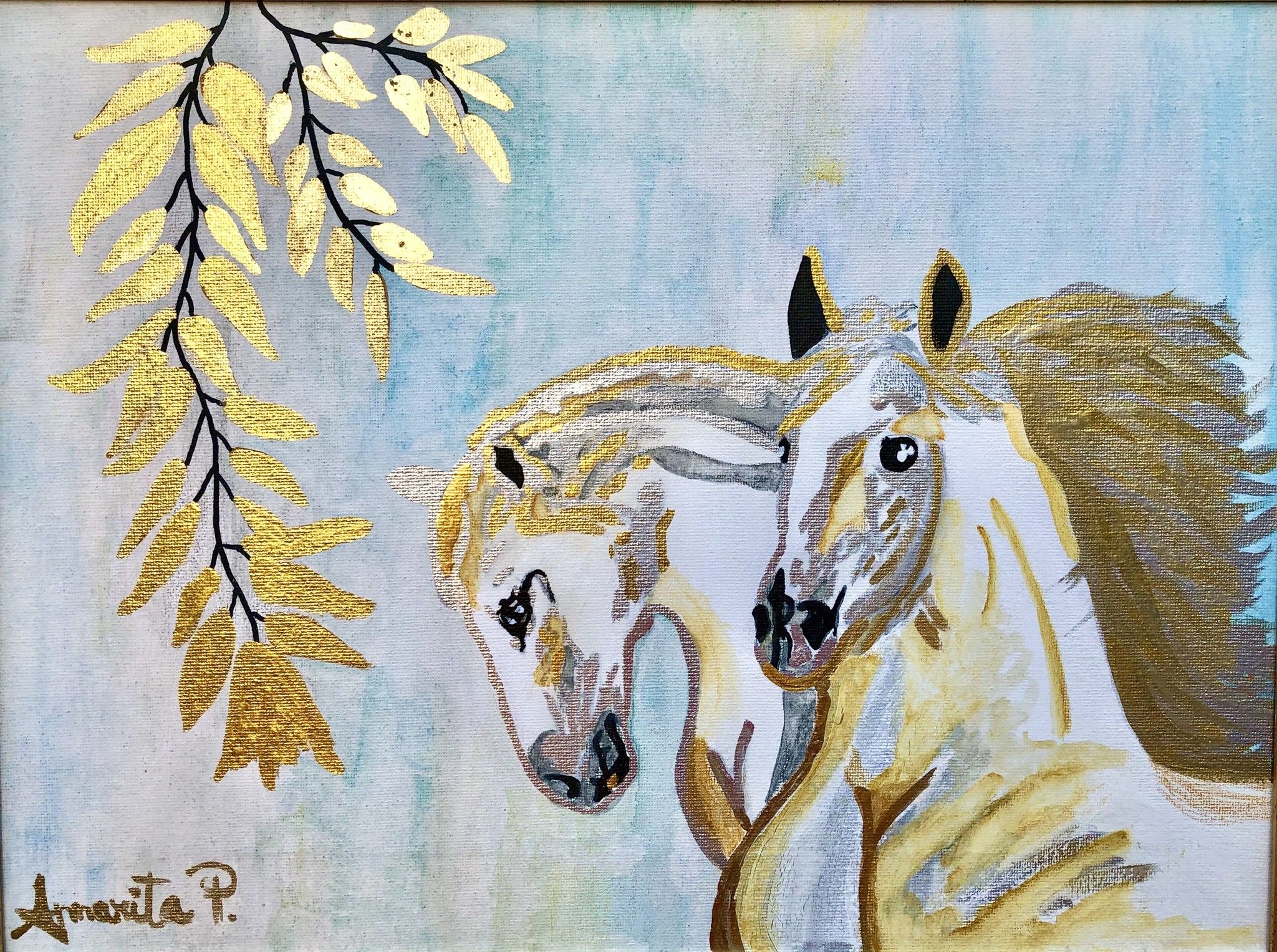 MIXED MEDIA SU TELA  ANNARITA  PANCINI ' INARRESTABILE '  dimensioni L 30 x H 40 cm.