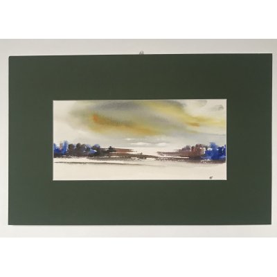 ACQUERELLO SU CARTA ARCHES JESSICA MARIANI ' CONTRASTI ' dimensioni L 58 x H 38 cm.