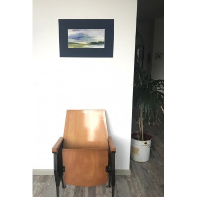 ACQUERELLO SU CARTA ARCHES JESSICA MARIANI ' ORIZZONTI DI RUGIADA ' dimensioni L 58 x H 38 cm.