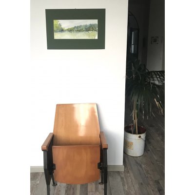 ACQUERELLO SU CARTA ARCHES JESSICA MARIANI ' RIFLESSI ' dimensioni L 58 x H 38 cm.