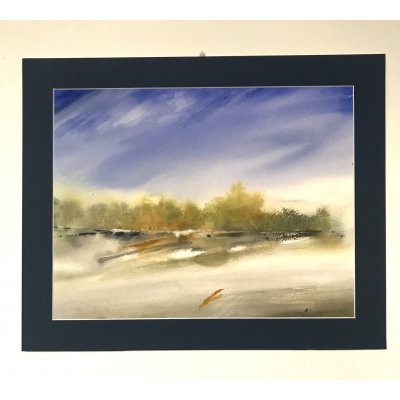 ACQUERELLO SU CARTA ARCHES JESSICA MARIANI ' SERENITA' ' dimensioni L 52 x H 42,5 cm.