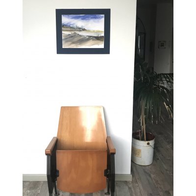 ACQUERELLO SU CARTA ARCHES JESSICA MARIANI ' DUNE ' dimensioni L 52 x H 42,5 cm.