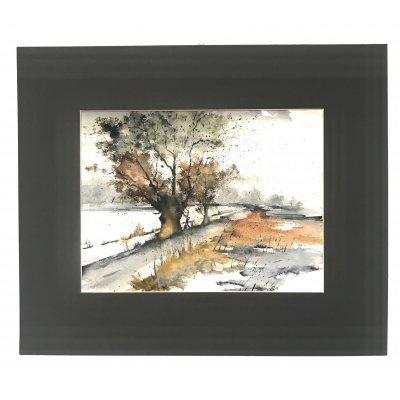 ACQUERELLO SU CARTA ARCHES JESSICA MARIANI ' OLTRE L 'APPARENZA ' dimensioni L 52 x H 42,5 cm.