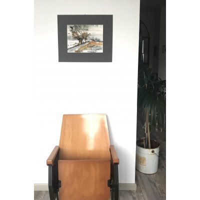 ACQUERELLO SU CARTA ARCHES JESSICA MARIANI ' OLTRE L 'APPARENZA ' dimensioni L 52 x H 42,5 cm.