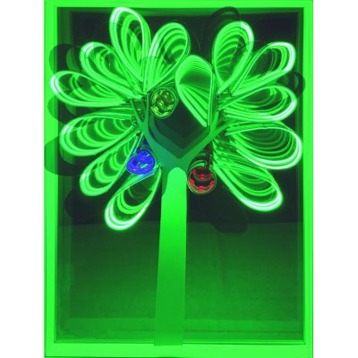 INSTALLAZIONE PINO POLISCA ' L 'ALBERO DEL PARADISO ' dimensioni L 30 x H 40 cm.