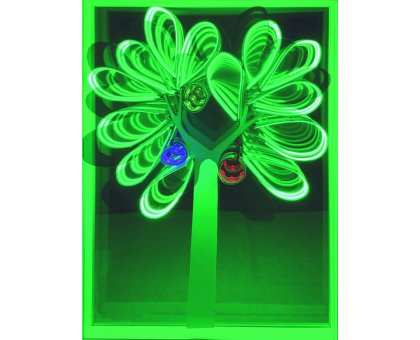 INSTALLAZIONE PINO POLISCA ' L 'ALBERO DEL PARADISO ' dimensioni L 30 x H 40 cm.