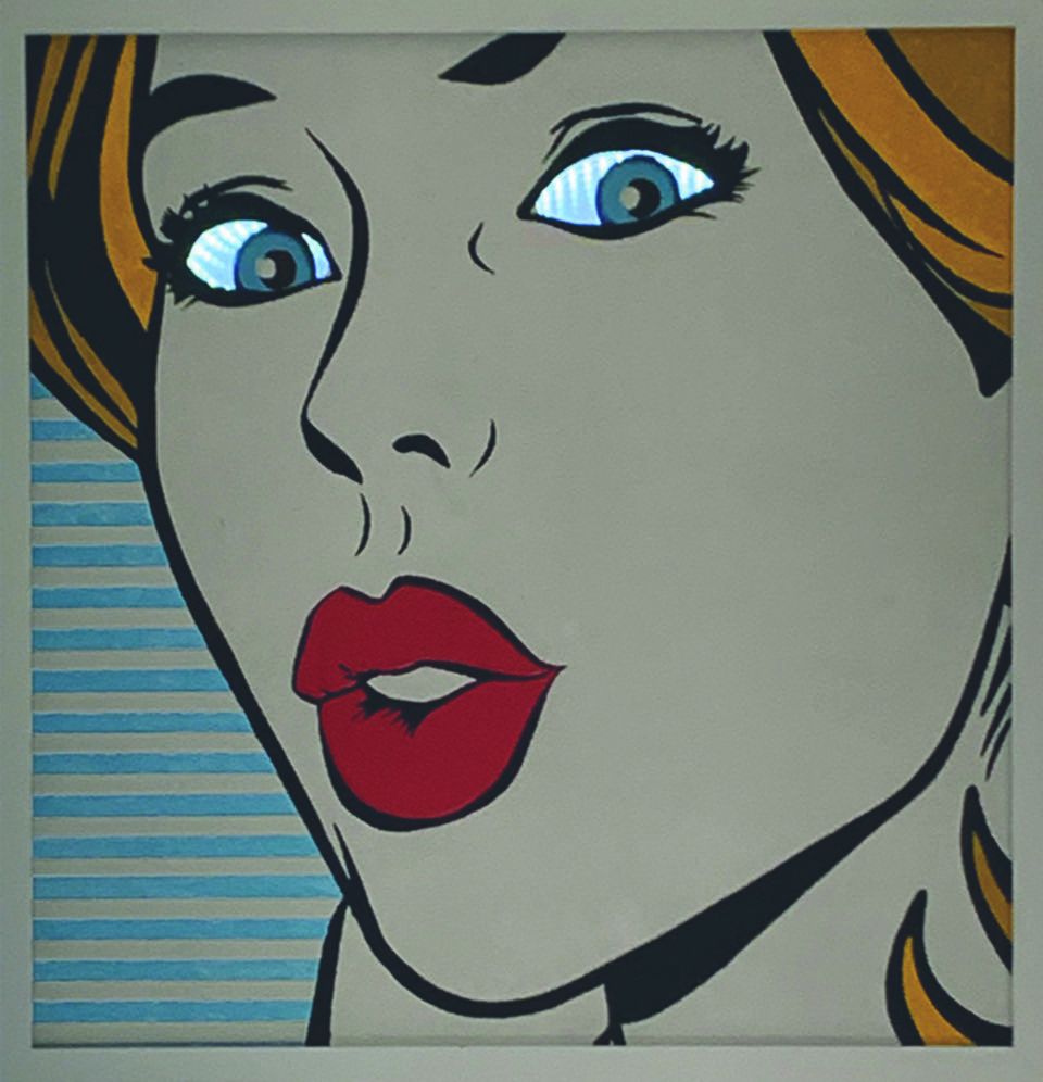 PROMO #artistadelmese   INSTALLAZIONE  PINO  POLISCA ' SGUARDI POP 1 '  dimensioni L 50 x H 50 cm.