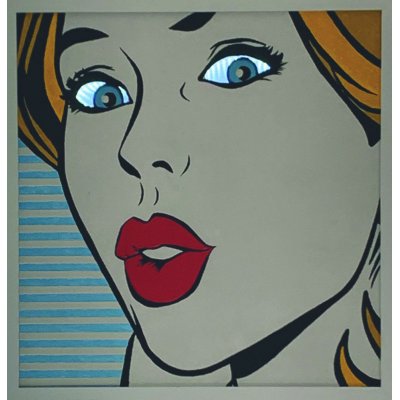 PROMO #artistadelmese   INSTALLAZIONE  PINO  POLISCA ' SGUARDI POP 1 '  dimensioni L 50 x H 50 cm.