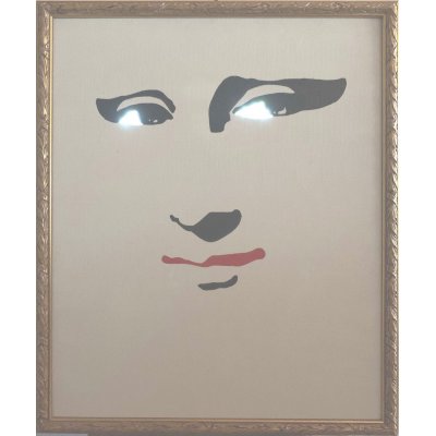 INSTALLAZIONE PINO POLISCA ' SGUARDI POP 3 ' dimensioni L 56 x H 68 cm.