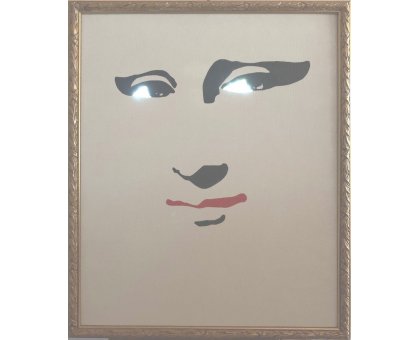 INSTALLAZIONE PINO POLISCA ' SGUARDI POP 3 ' dimensioni L 56 x H 68 cm.