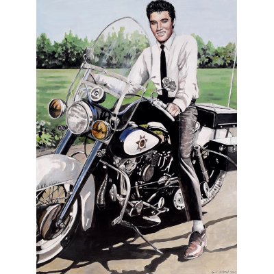 ACRILICO SU TELA GIO' STEFAN ' ELVIS AND ELECTRA ' dimensioni L 60 x H 80 cm.