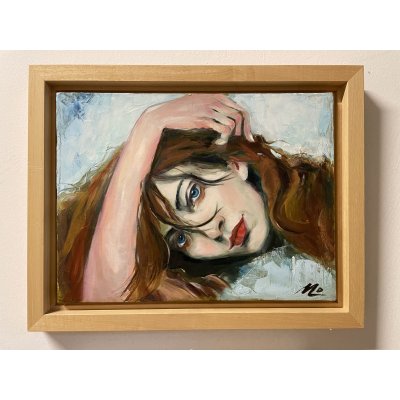 OLIO SU TELA MADDALENA PEZZOLI ' 2 ' dimensioni L 40 x H 30 cm.