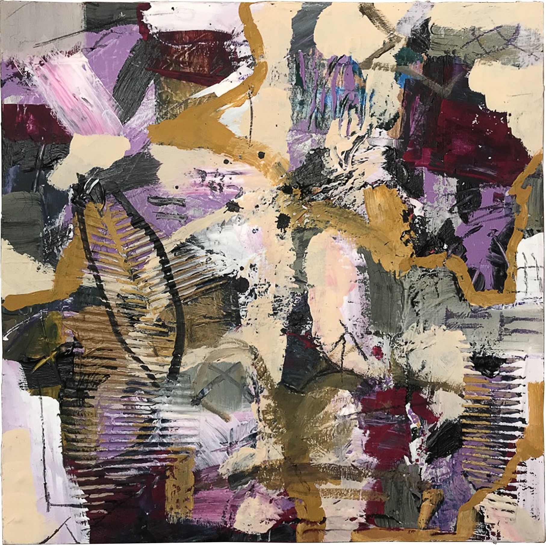 MIXED MEDIA SU TELA  PAOLO  RAVALLI '  COTE D 'AZUR  '  dimensioni L 80 x H 100 cm.