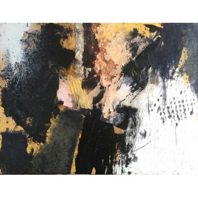 MIXED MEDIA SU CARTONE TELATO RENATO GIORGIO ' SENZA TITOLO 22 ' dimensioni L 30 x H 40 cm.