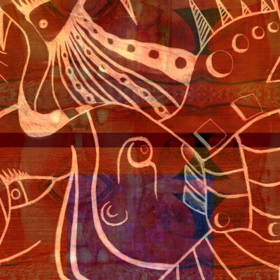 DIGITAL ART ALESSANDRO BESANA ' AUTISTIC CHILDREN IN LOVE ' dimensioni L 130 x H 100 cm.